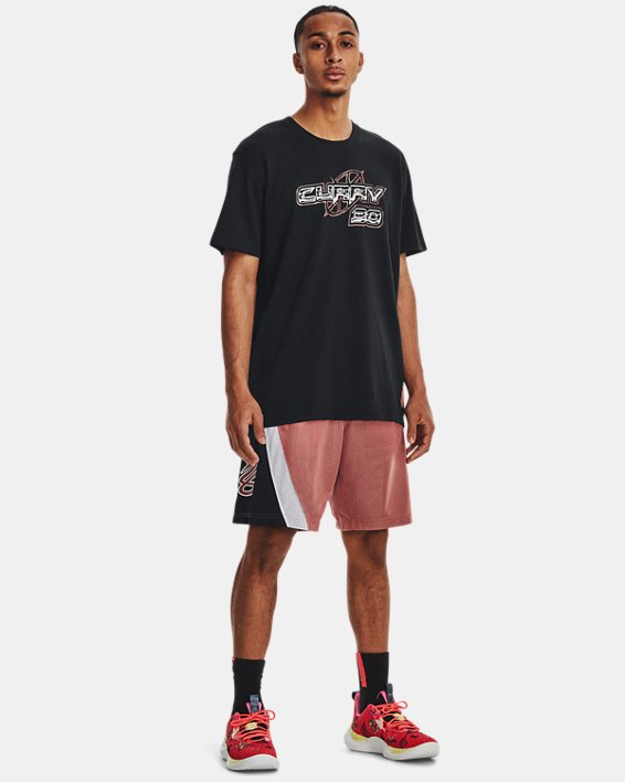 Men's Curry Splash 9" Shorts in Red image number 2